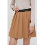 Dkny fusta culoarea maro, mini, evazati