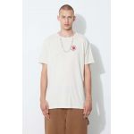 Fjallraven tricou Logo T-shirt culoarea bej, cu imprimeu F87313.113