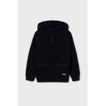 Mayoral bluza copii culoarea negru, cu glugă, neted