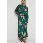 Medicine fusta culoarea verde, maxi, evazati