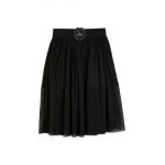Mini Rodini fusta fete culoarea negru, midi, evazati