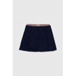 Sisley fusta fete culoarea albastru marin, mini, evazati