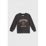 Abercrombie & Fitch bluza copii culoarea gri, cu imprimeu