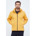 adidas TERREX geaca de ploaie Multi RAIN.RDY barbati, culoarea galben
