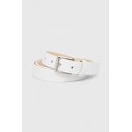 Answear Lab curea de piele femei, culoarea alb