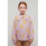 Bobo Choses camasa de bumbac pentru copii culoarea violet