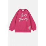 Coccodrillo bluza copii x Looney Tunes culoarea roz, cu glugă, cu imprimeu