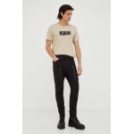 G-Star Raw pantaloni barbati, culoarea negru, drept