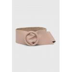 Answear Lab curea de piele femei, culoarea roz