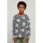 Bobo Choses longsleeve din bumbac pentru copii culoarea gri, modelator