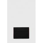 BOSS carcasa din piele culoarea negru