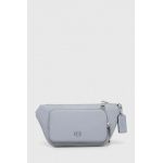 Coach borseta de piele culoarea gri