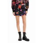 Desigual fusta culoarea negru, mini, drept