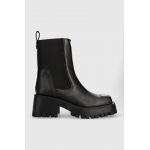 Steve Madden cizme Sharpen femei, culoarea negru, cu toc plat, SM19000045