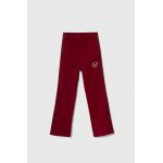 adidas Originals pantaloni de trening pentru copii culoarea bordo, neted