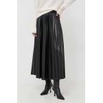 BOSS fusta culoarea negru, maxi, evazati