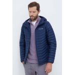 Columbia geaca de puf barbati, culoarea albastru marin, de tranzitie