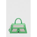 Karl Lagerfeld poseta de piele culoarea verde