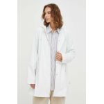 Rains geaca de ploaie 18050 Jackets femei, culoarea alb, de tranzitie