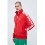 adidas Originals bluză bărbați, culoarea roșu, cu imprimeu  IJ7060