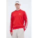 adidas Originals bluza barbati, culoarea rosu, cu imprimeu