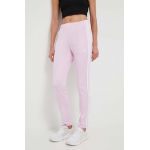 adidas Originals pantaloni de trening culoarea roz, cu imprimeu