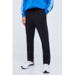adidas pantaloni de trening culoarea negru, neted