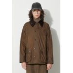 Barbour geacă Bedale Wax Jacket bărbați, culoarea maro, de tranziție MWX0018