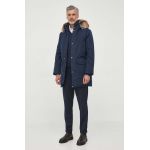 Barbour hanorac barbati, culoarea albastru marin, de iarna