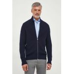 BOSS cardigan din amestec de lana culoarea albastru marin