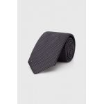 BOSS cravata de matase culoarea negru