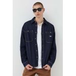 Dickies camasa jeans barbati, culoarea albastru marin, relaxed