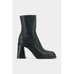 Jonak cizme de piele BANANA CUIR femei, culoarea negru, cu toc drept, 3100156