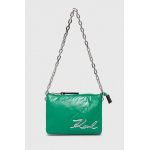 Karl Lagerfeld poseta culoarea verde