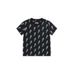 Levi's tricou copii culoarea negru, cu imprimeu