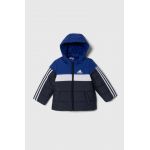 adidas geaca copii culoarea albastru marin