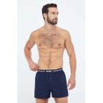 BOSS boxeri de bumbac 3-pack culoarea albastru marin