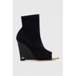 Elisabetta Franchi botine femei, culoarea negru, toc pana, SA09C37E2