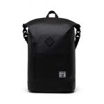 Herschel rucsac Roll Top Backpack culoarea negru, mare, neted