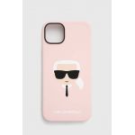 Karl Lagerfeld husă pentru telefon iPhone 14 Plus 6,7 culoarea roz