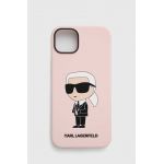 Karl Lagerfeld husă pentru telefon iPhone 14 Plus 6,7 culoarea roz
