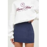 Abercrombie & Fitch fusta culoarea albastru marin, mini, drept