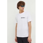Rip Curl tricou din bumbac culoarea alb, cu imprimeu