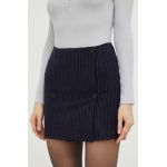 Silvian Heach fusta culoarea albastru marin, mini, drept