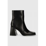Answear Lab botine femei, culoarea negru, cu toc drept