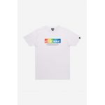 Ellesse tricou din bumbac culoarea alb, cu imprimeu SHR17634-WHITE