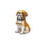 Decoratiune pentru gradina, din rasina, model catel, inaltime 14cm / ZTS 8024 Engros
