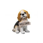 Decoratiune pentru gradina, din rasina, model catel, inaltime 20cm / ZTS 8015 Engros