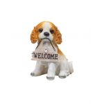 Decoratiune pentru gradina, din rasina, model catel, inaltime 20cm / ZTS 8016 Engros