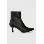Aldo botine Fawna femei, culoarea negru, toc mic, 13655432.FAWNA